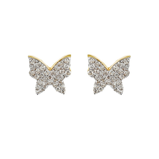 Butterfly Shape Diamond Earring