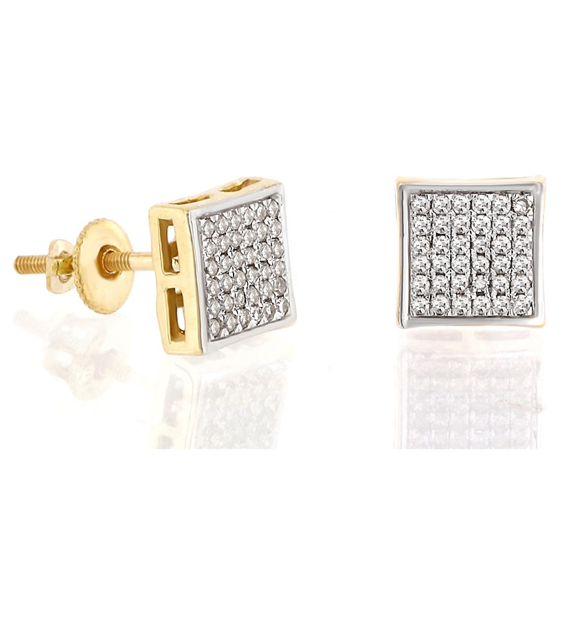 1 piece earrings crystal rhinestone square shape stud earrings - Walmart.com